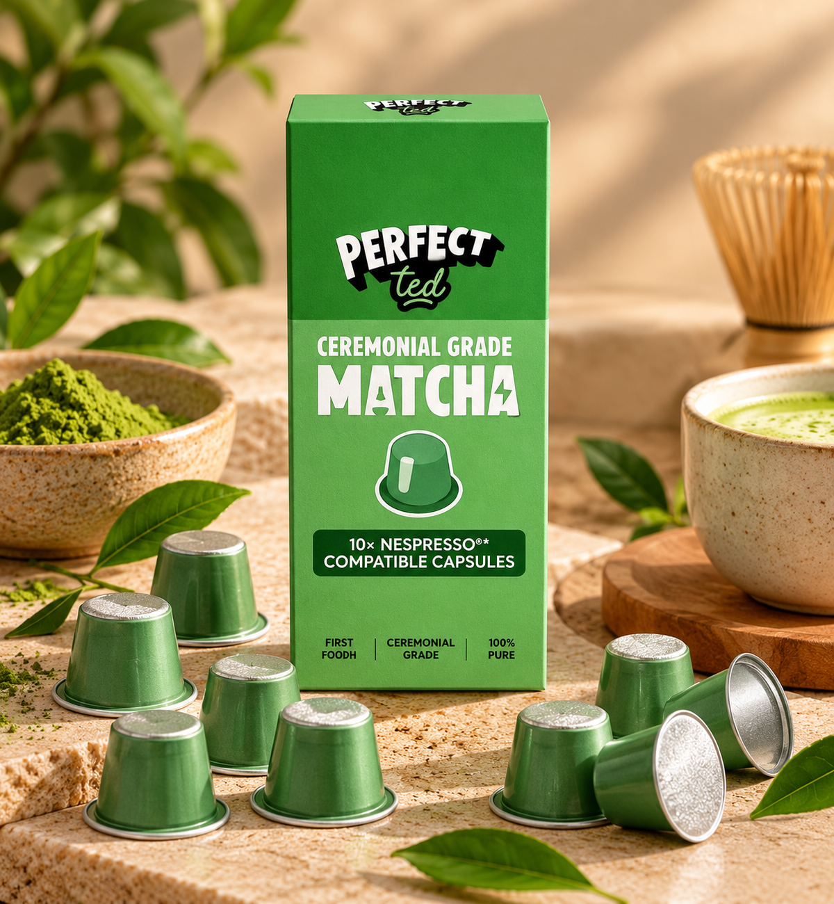 Capsules de Matcha PerfectTed | Maison Nava Abidjan
